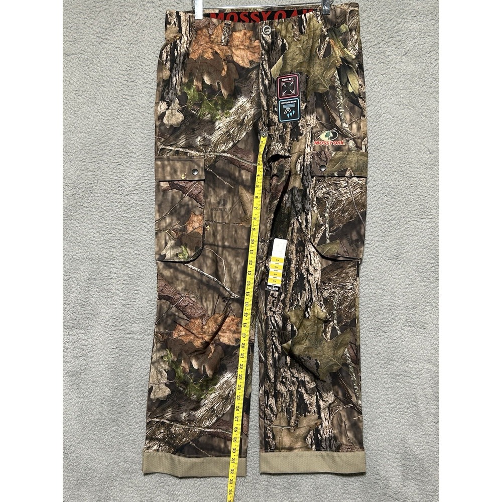 Mens Mossy Oak Break Up Country Camouflage Cargo Baggy Pants Size M 37X32.5 NWT - Picture 12 of 16